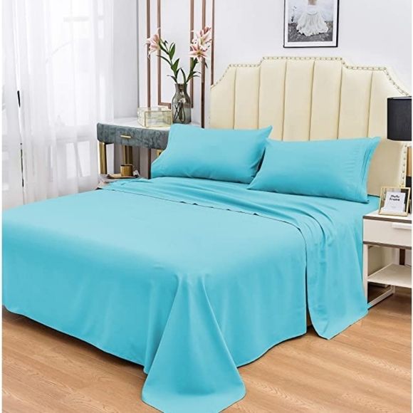 Other - Cool Bamboo Lux Sheet Set - Queen - Aqua
